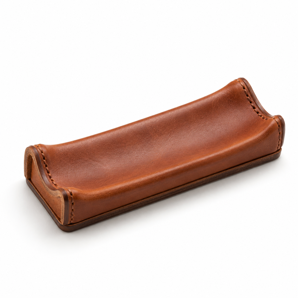 Minimal Leather Pen Rest