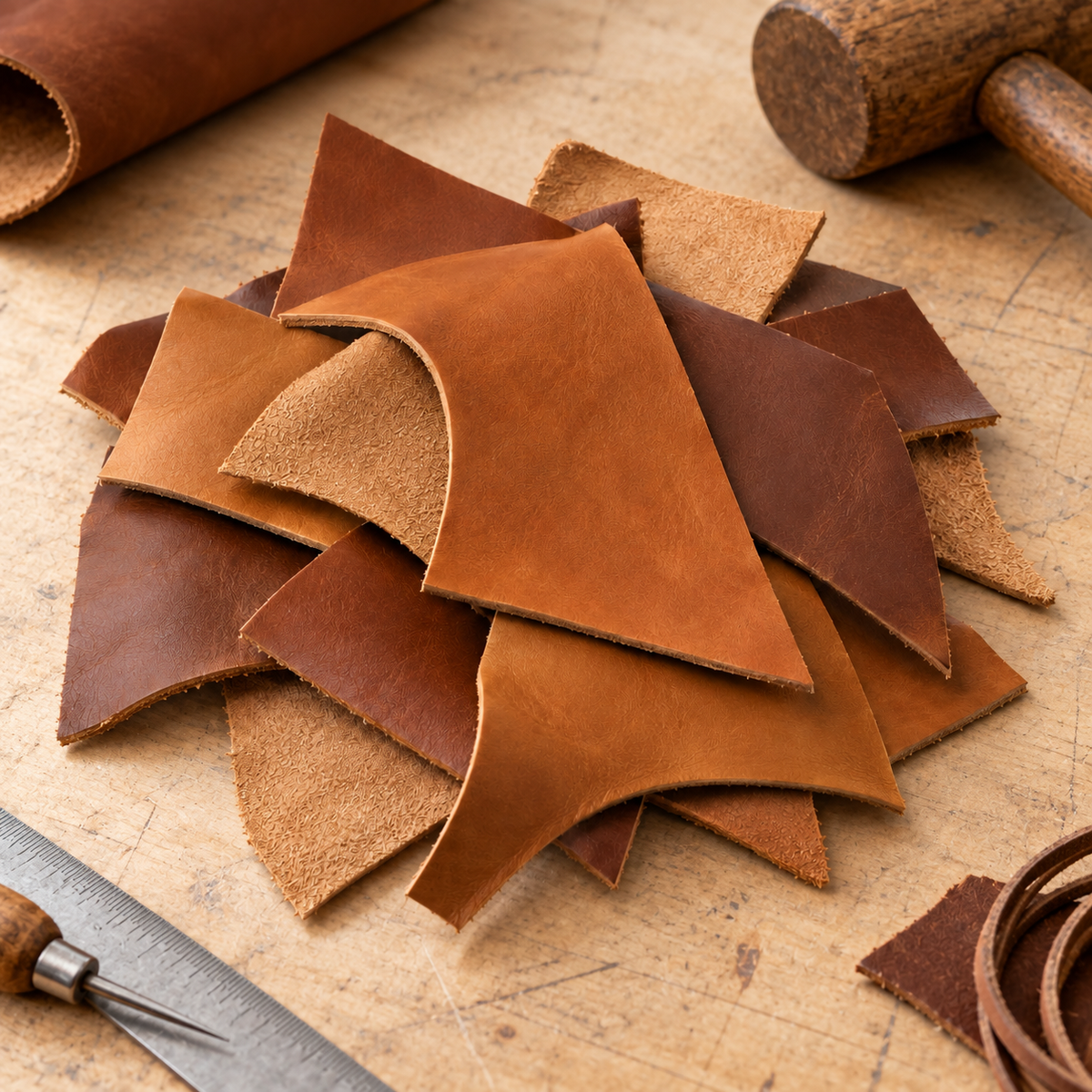 Leather Offcuts Pack