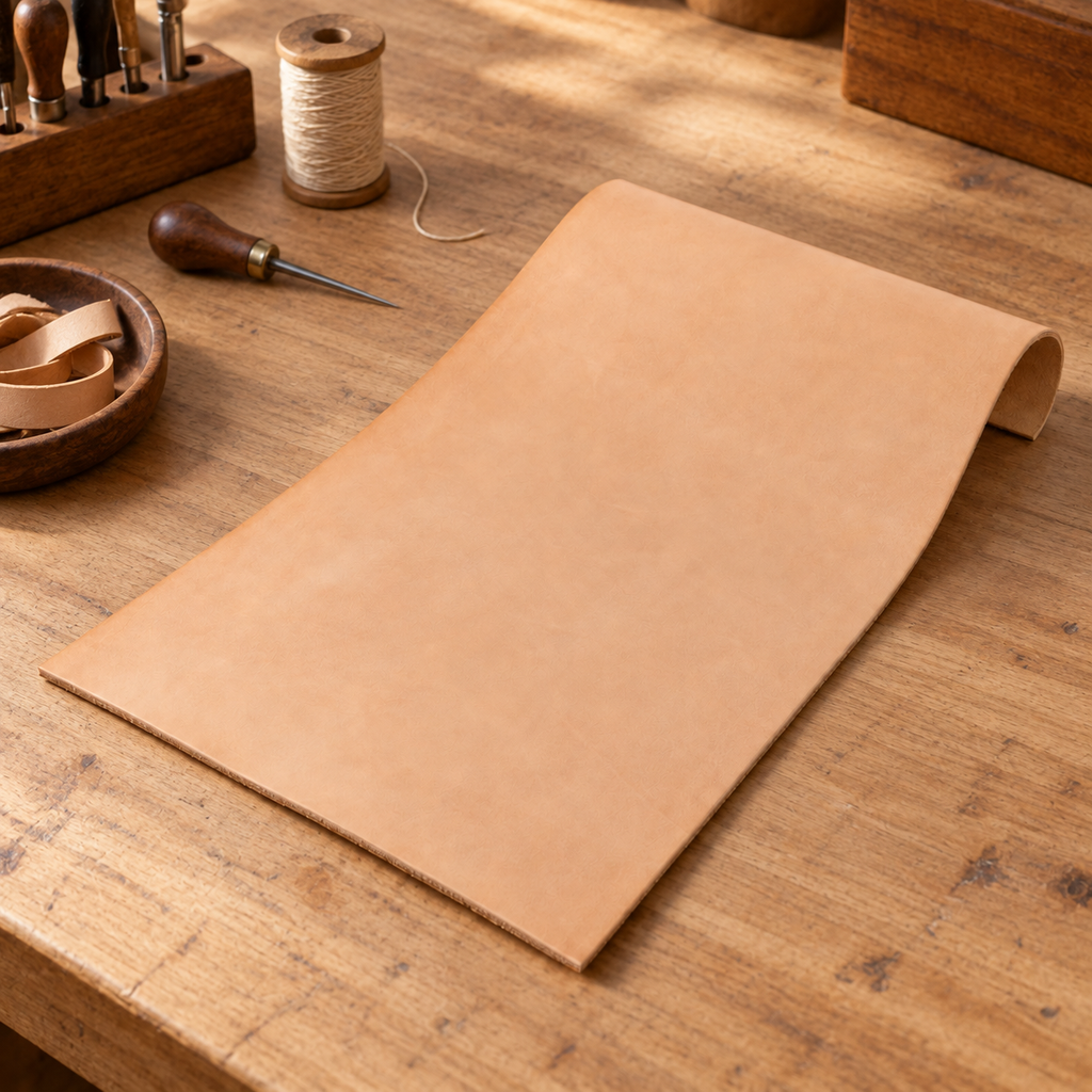 Natural Tan Leather Sheet
