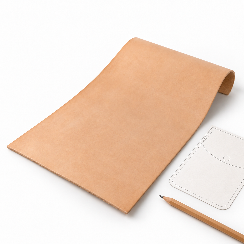 Natural Tan Leather Sheet
