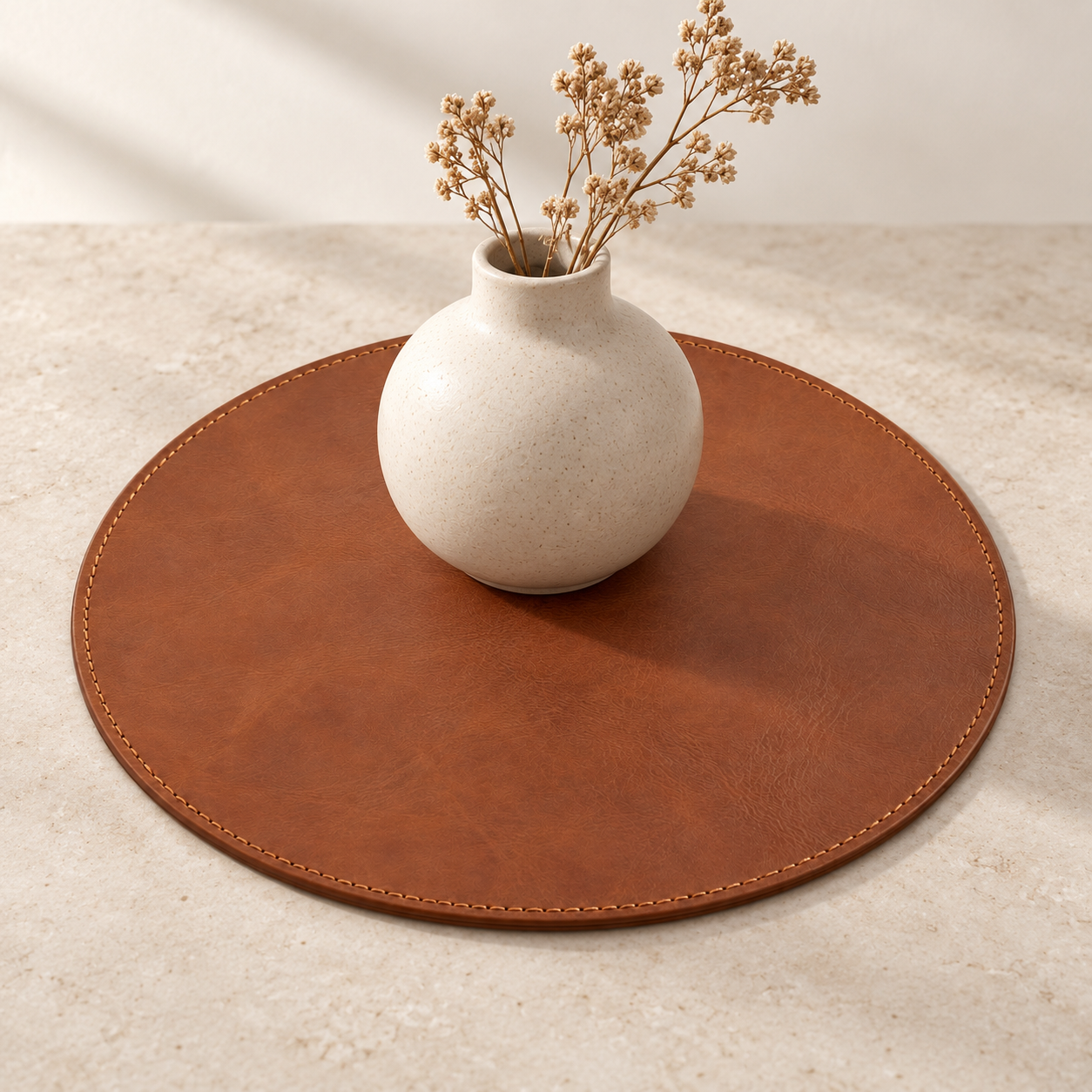 Small Leather Table Mat
