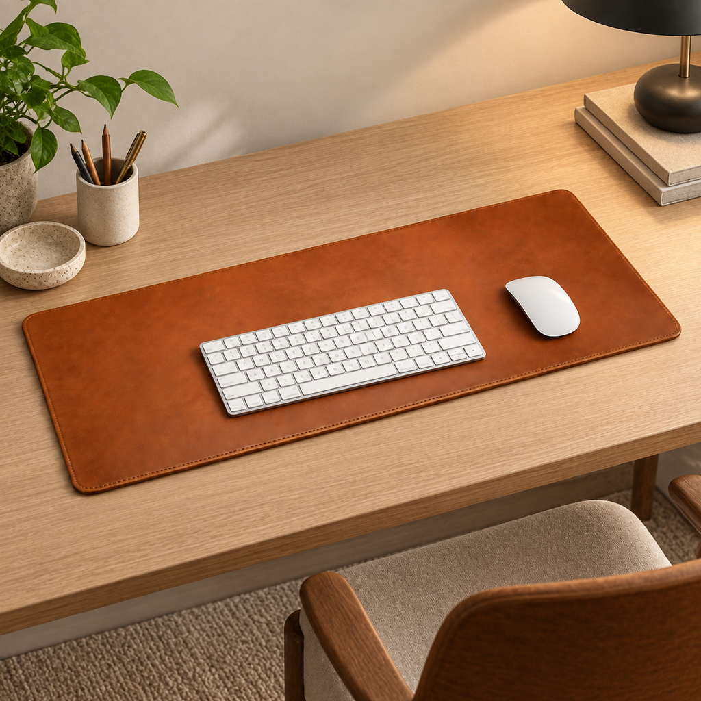 Wide Leather Desk Mat