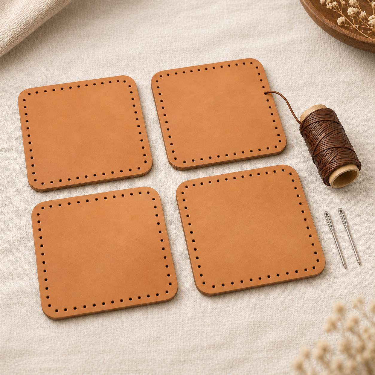 DIY Leather Coaster Kit