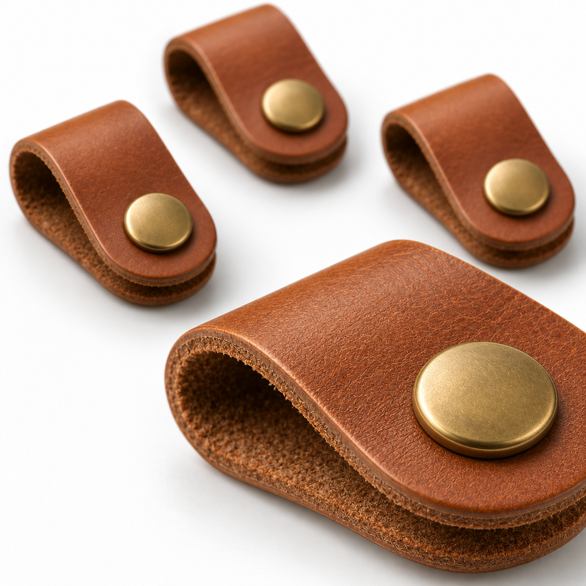 Leather Cable Organiser Set