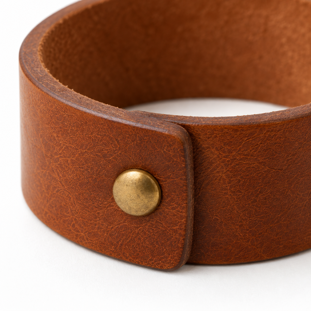 Leather Napkin Rings Set of 4