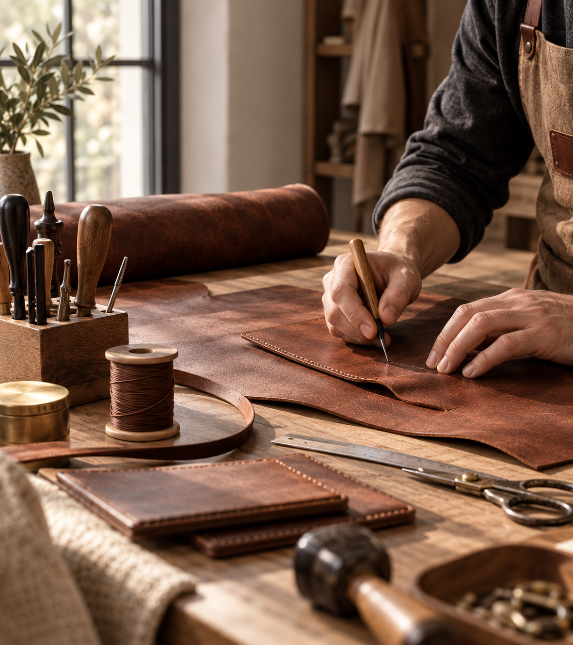 Materials for small creative projects.