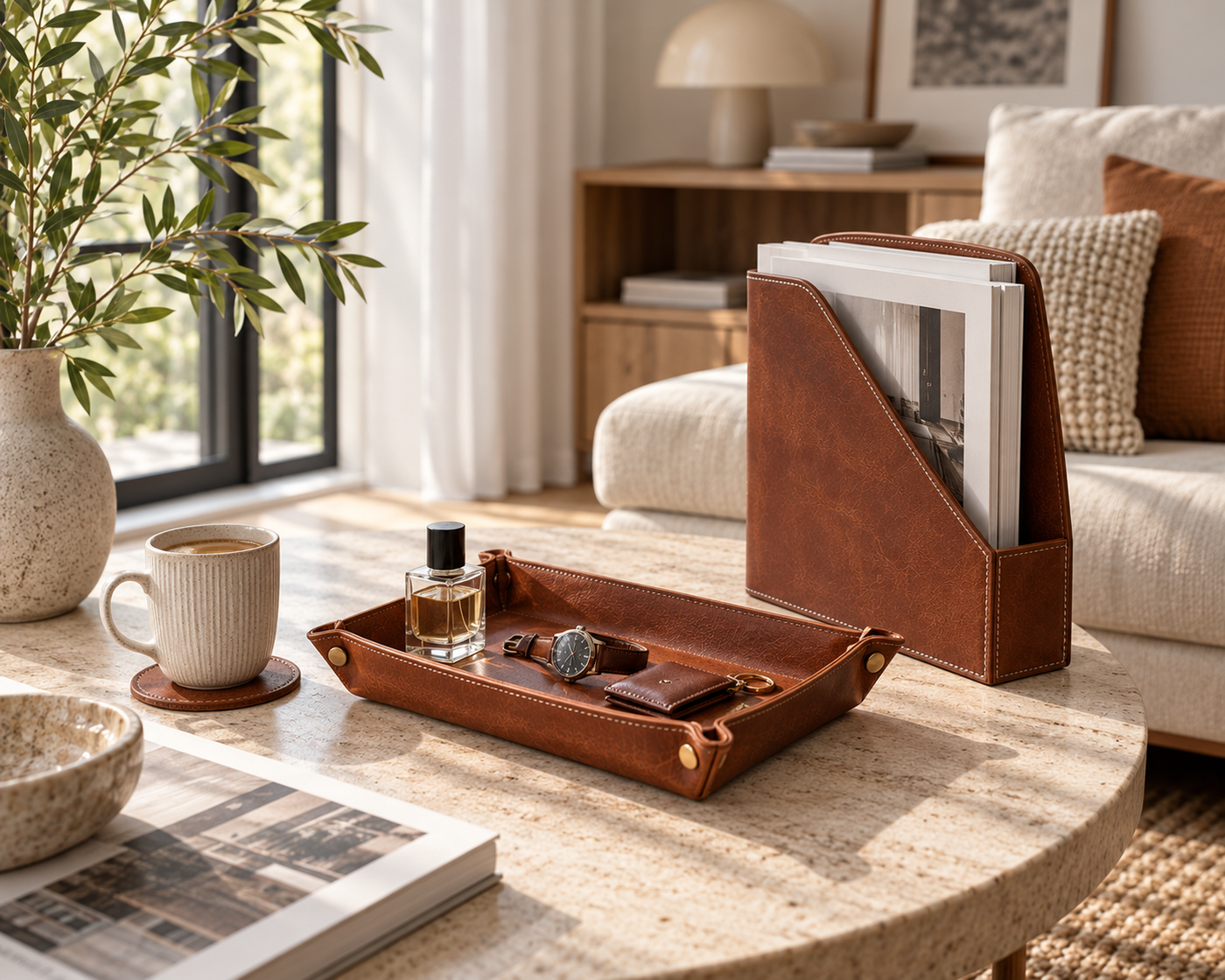 Leather for the workspace